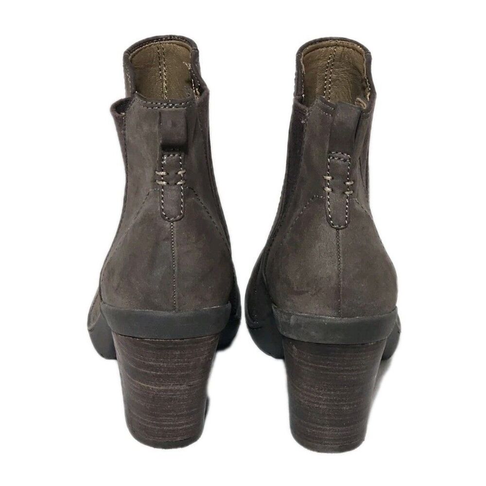 Baretraps Dasha Ankle Booties 10M Brown Snake Print Textured Block Heel Boots - Picture 6 of 13